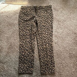 Banana Republic Sloan pants cheetah print